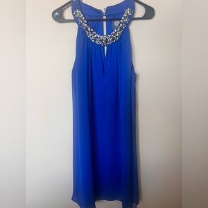 Party cocktail dress, beautiful blue
